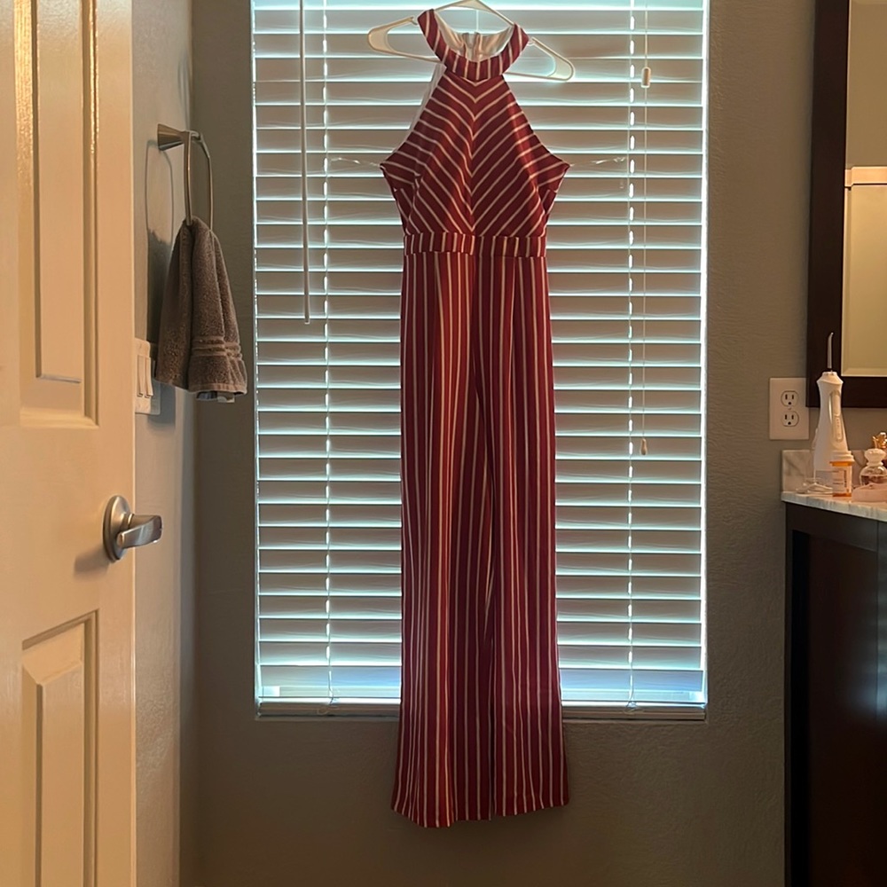 Red striped jumper